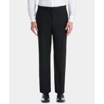 Lauren Ralph Lauren Mens Classic fit Tuxedo Dress Pants 36 / 32 Black Solid