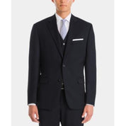 Lauren Ralph Lauren Mens Classic fit Suit Jacket Blazer 56 L Navy Blue Solid Stretch