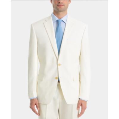 Lauren Ralph Lauren Mens Classic fit Suit Jacket Blazer 56 L White Solid