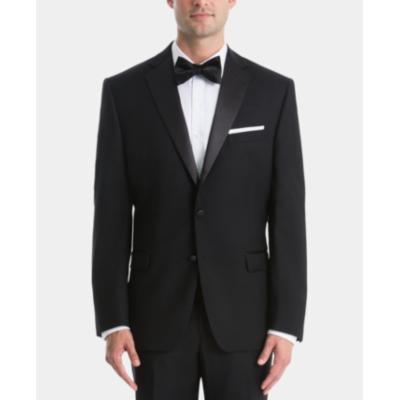 Lauren Ralph Lauren Mens Classic fit Suit Jacket Blazer 44 S Black Solid