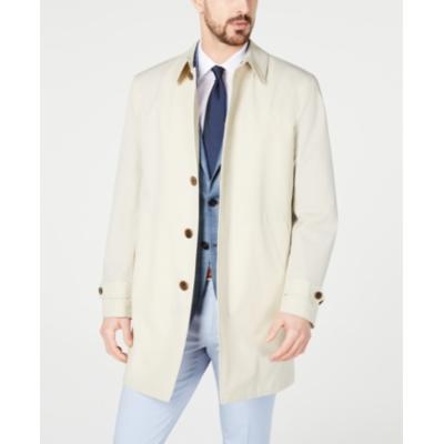 Lauren Ralph Lauren Mens Stanza Classic Fit Raincoat Coat Light Khaki 42S