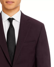 Robert Graham Wool & Mohair Slim Fit Suit Jacket 40R Wine Burgundy Red