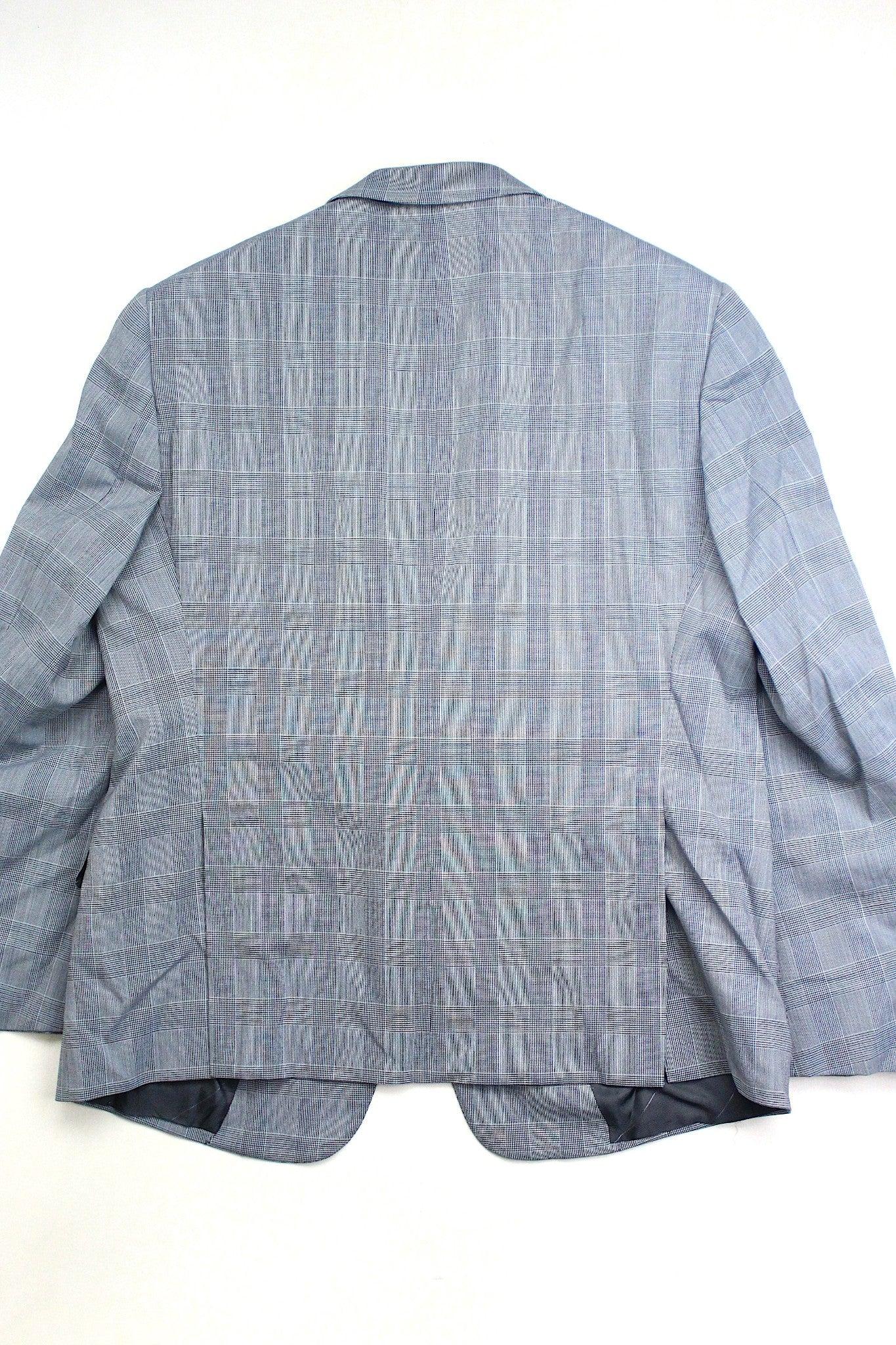 AX Armani Exchange Men's Slim-Fit Plaid Suit Jacket Light Blue 40S