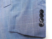 AX Armani Exchange Mens Slim fit Sport Coat Blazer 40 S Blue Plaid
