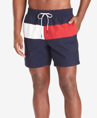 Tommy Hilfiger Mens Regular fit Swim Trunks Swimwear XXL / 7 Blue Solid