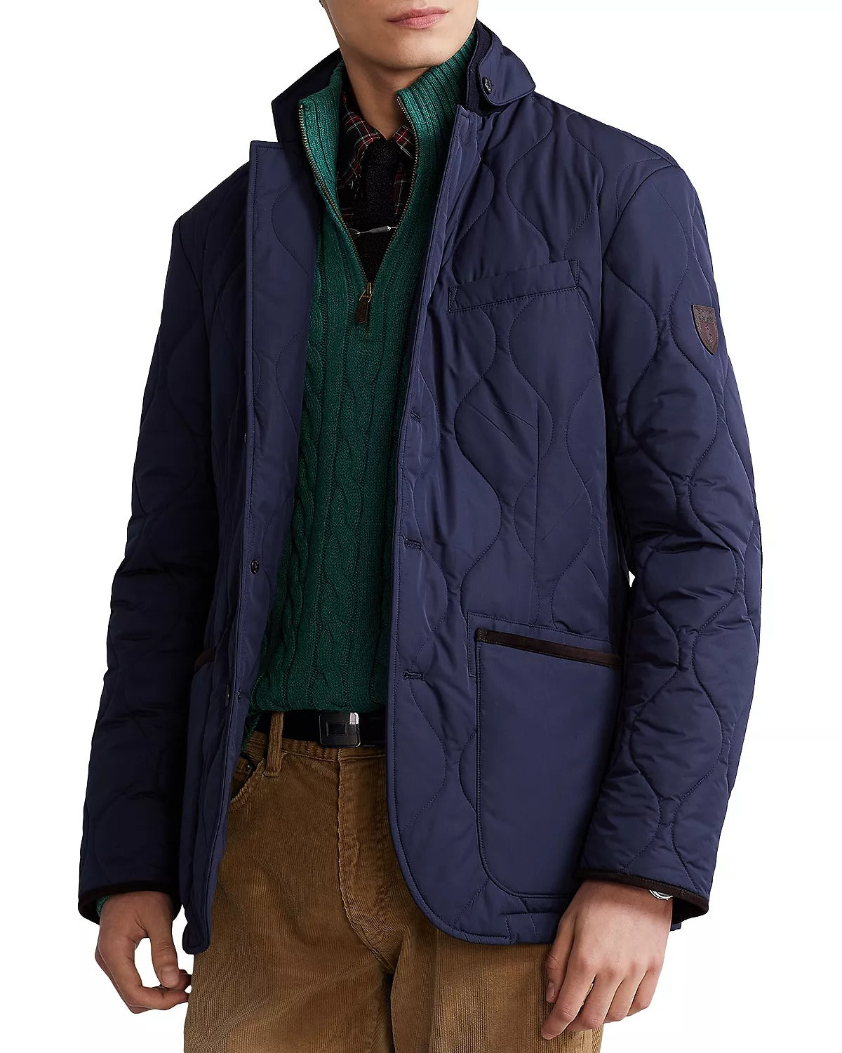 Polo Ralph Lauren Suede Trim Quilted Jacket
