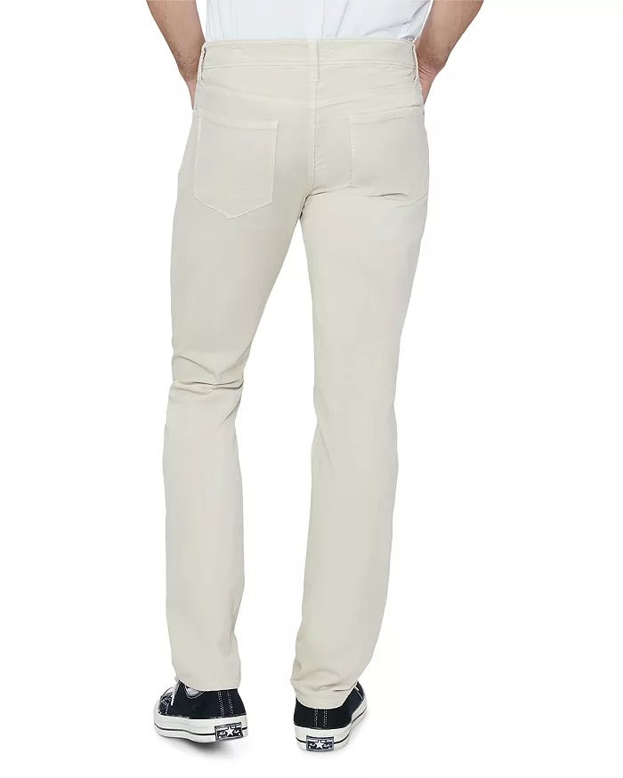 Paige Lennox Mens Slim fit Casual Corduroy Pants 33 / 33 Beige Solid