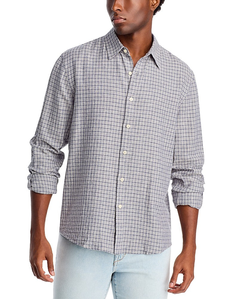 Joes Jeans Men's Oliver Linen Button Down Shirt Blue XL
