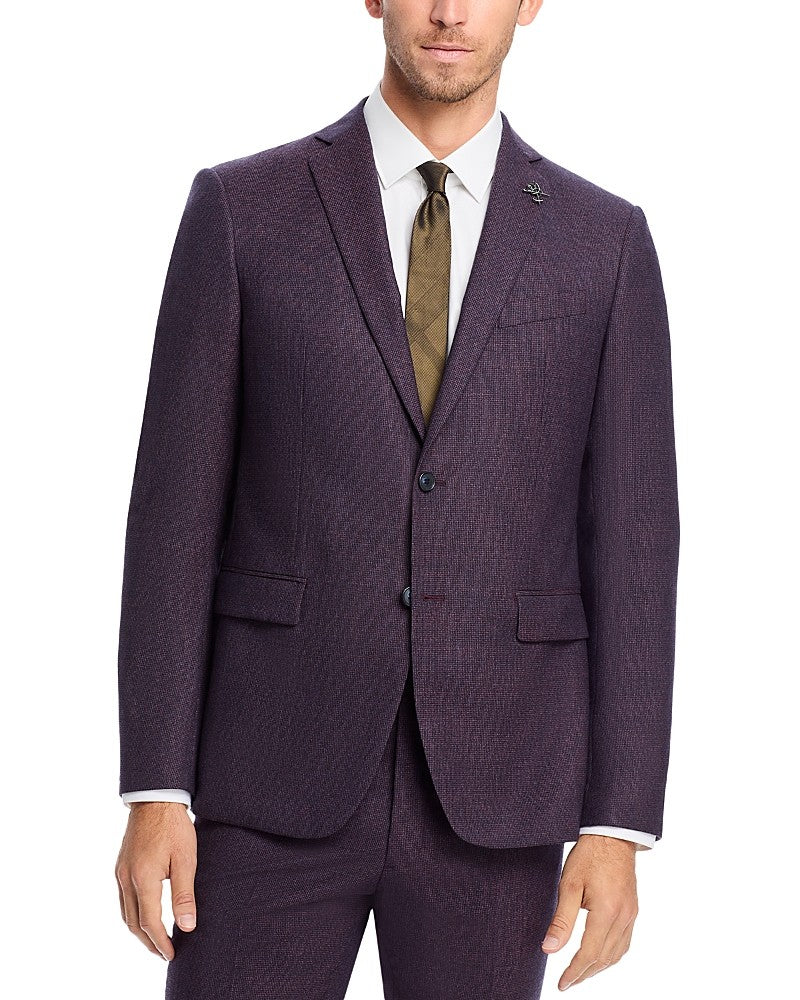 John Varvatos Star Usa Mens Slim fit Suit Jacket Blazer 42 L Purple Stretch