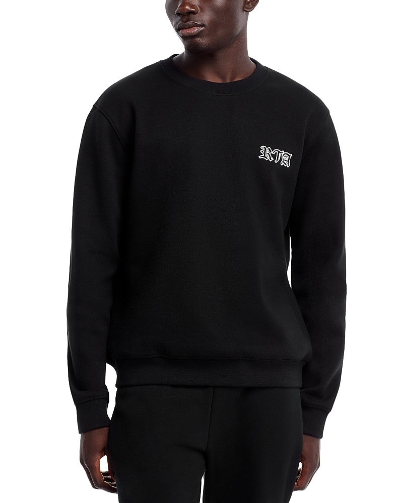 Rta Mens Regular fit Long Sleeve Crewneck Sweatshirt Large Black Solid