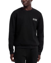 Rta Mens Regular fit Long Sleeve Crewneck Sweatshirt Large Black Solid