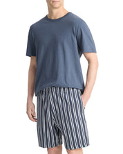 Vince Mens Regular fit Casual Shorts Small Blue Striped 7.5 Inseam