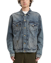 Vayder Mens Regular fit Denim Trucker Jacket Coat Small Blue