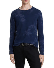 John Varvatos Bristol Mens Long Sleeve Crewneck T Shirt Blue Medium