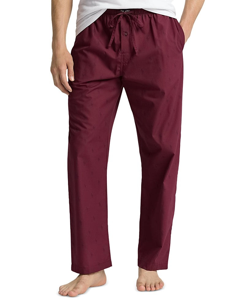 Polo Ralph Lauren Mens Regular fit Pants Pajamas Large Burgundy Red