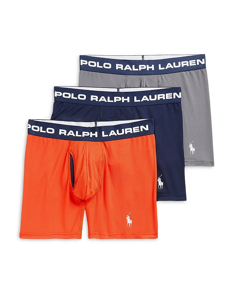 Polo Ralph Lauren Mens  fit Boxer Briefs Underwear Small Multicolor Pack of 3