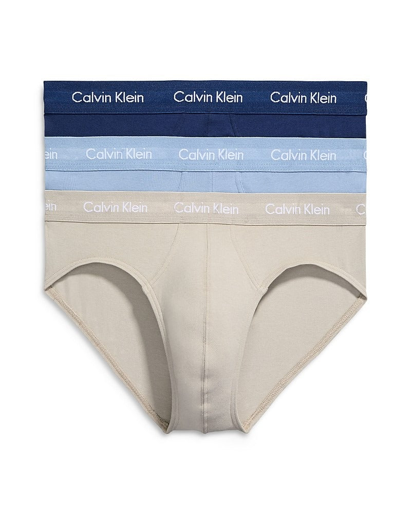 Calvin Klein Cotton Stretch Moisture Wicking Hip Briefs Large Pack Of 3