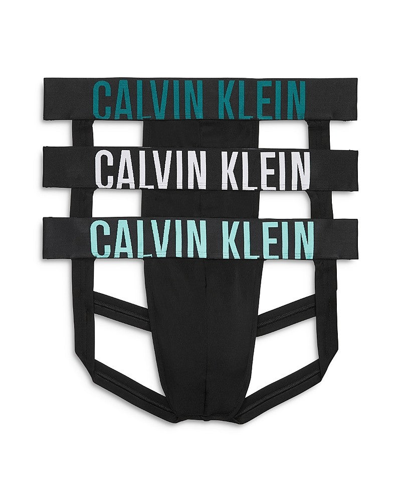 Calvin Klein Underwear Mens  3 Pack Jock Strap Underwear Large Black