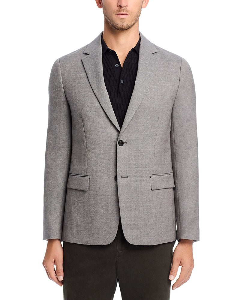 Theory Mens Slim fit Sport Coat Blazer 36 Grey Solid