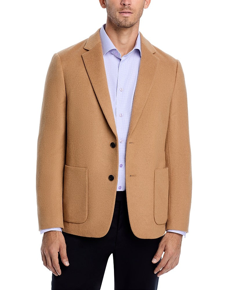 Theory Mens Slim fit Sport Coat Blazer 36 R Beige Solid Stretch