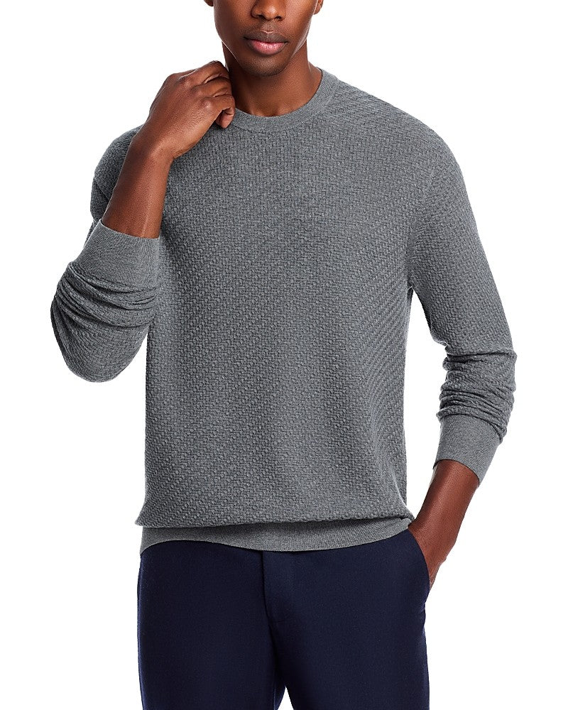 The Men's Store Zegna Wool Regular fit Crewneck Sweater XXL Grey