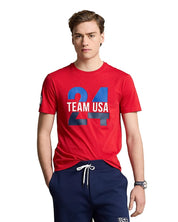 Polo Ralph Lauren Mens Slim fit Short Sleeve Team USA T-Shirt Shirt Small Red