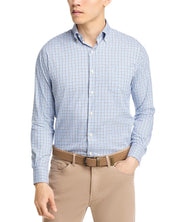 Peter Millar Albert Crown Lite Button Down Shirt Small Blue