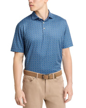 Peter Millar Mens Regular fit Short Sleeve Polo Shirt Medium Blue