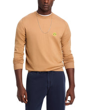Joshua Sanders Mens Pixel Crewneck Sweater XS Camel Brown