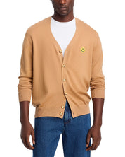Joshua Sanders Mens Regular fit Long Sleeve Cardigan Sweater XL Brown Solid