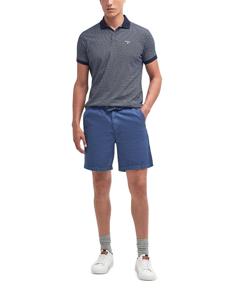Barbour Mens Straight fit Drawstring Shorts XXL Denim Blue Solid