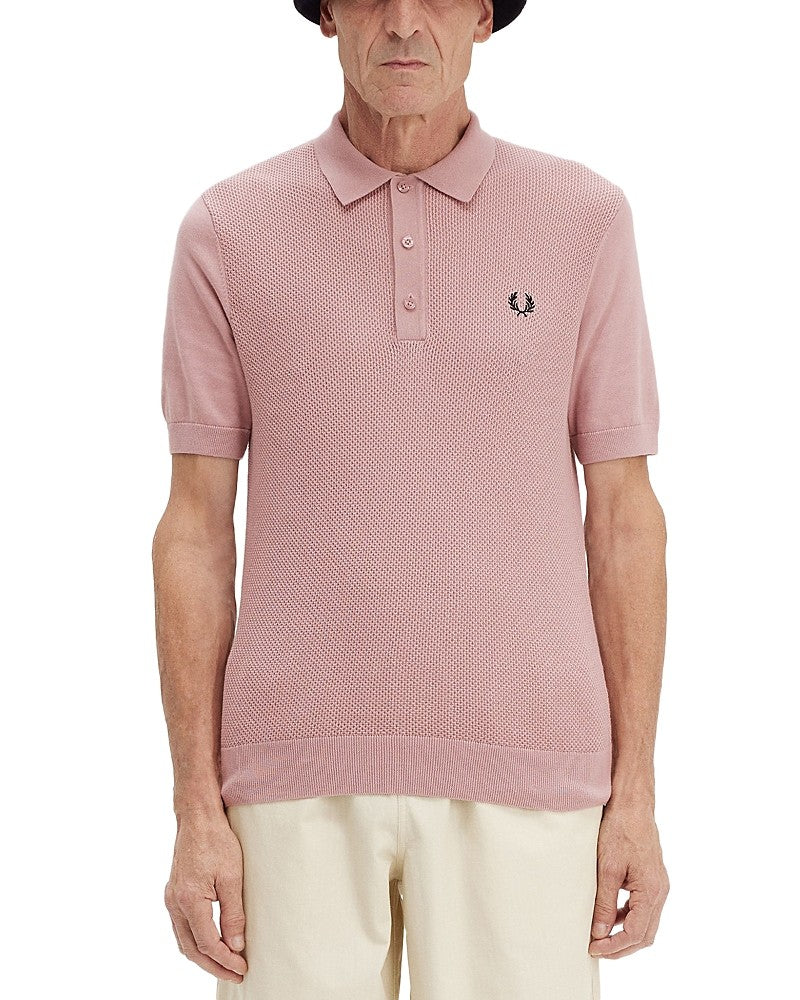 Fred Perry Mens Regular Fit Short Sleeve Polo Shirt XL Pink Solid