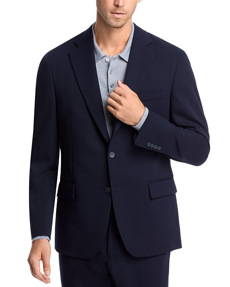 Vince Mens Slim fit Suit Jacket Blazer 46 R Black Solid Stretch