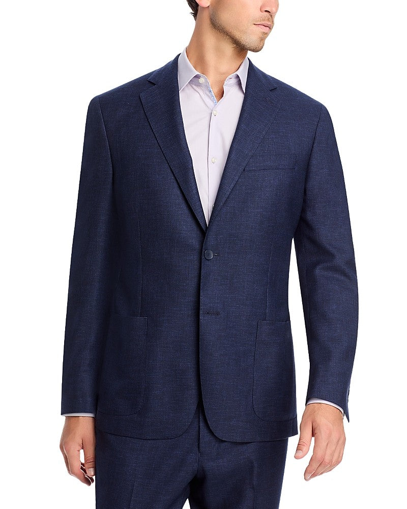 Vince Mens Slim fit Suit Jacket Blazer 42 L Navy Blue Solid