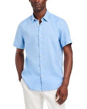 Hugo Boss Mens Slim fit Button-Up Shirt Small Blue