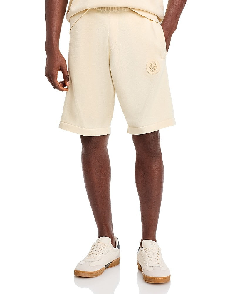 Hugo Boss Men Regular fit Drawstring Shorts XL Beige Solid