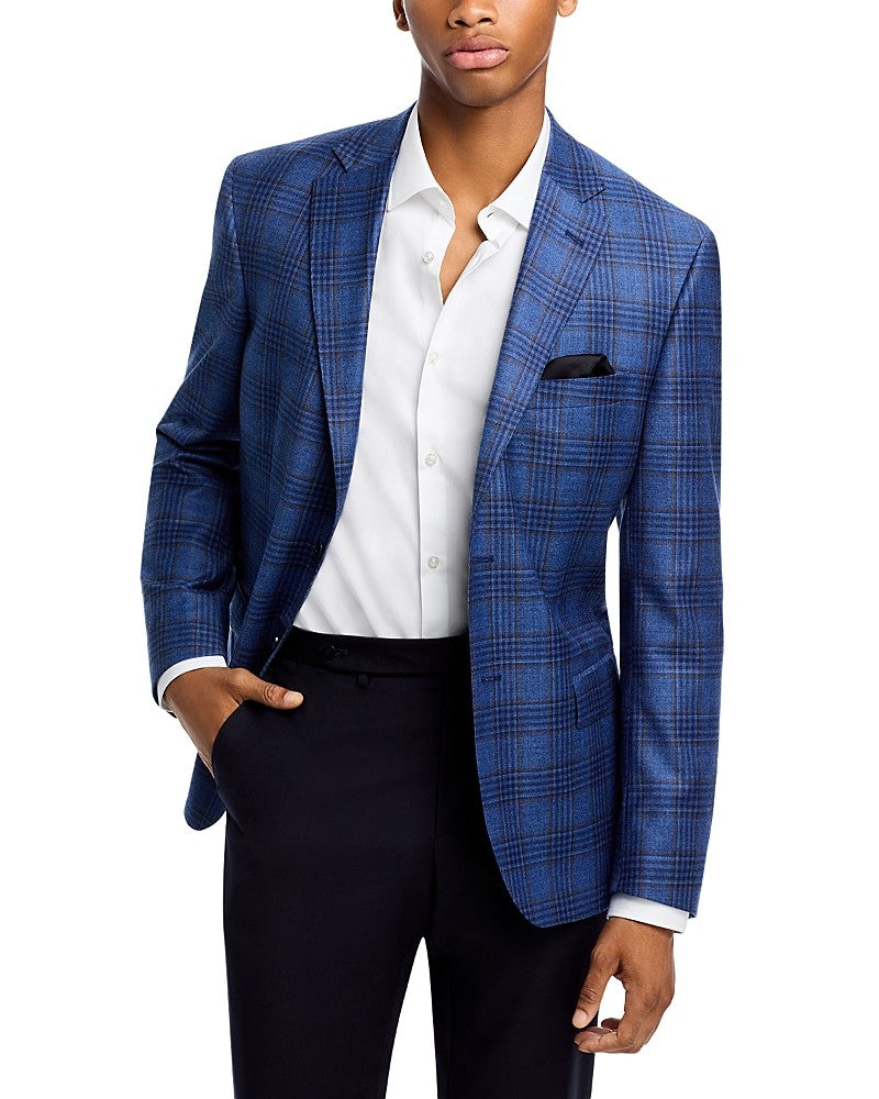 The Men's Store Plaid Regular Fit Sport Coat Blazer 42L