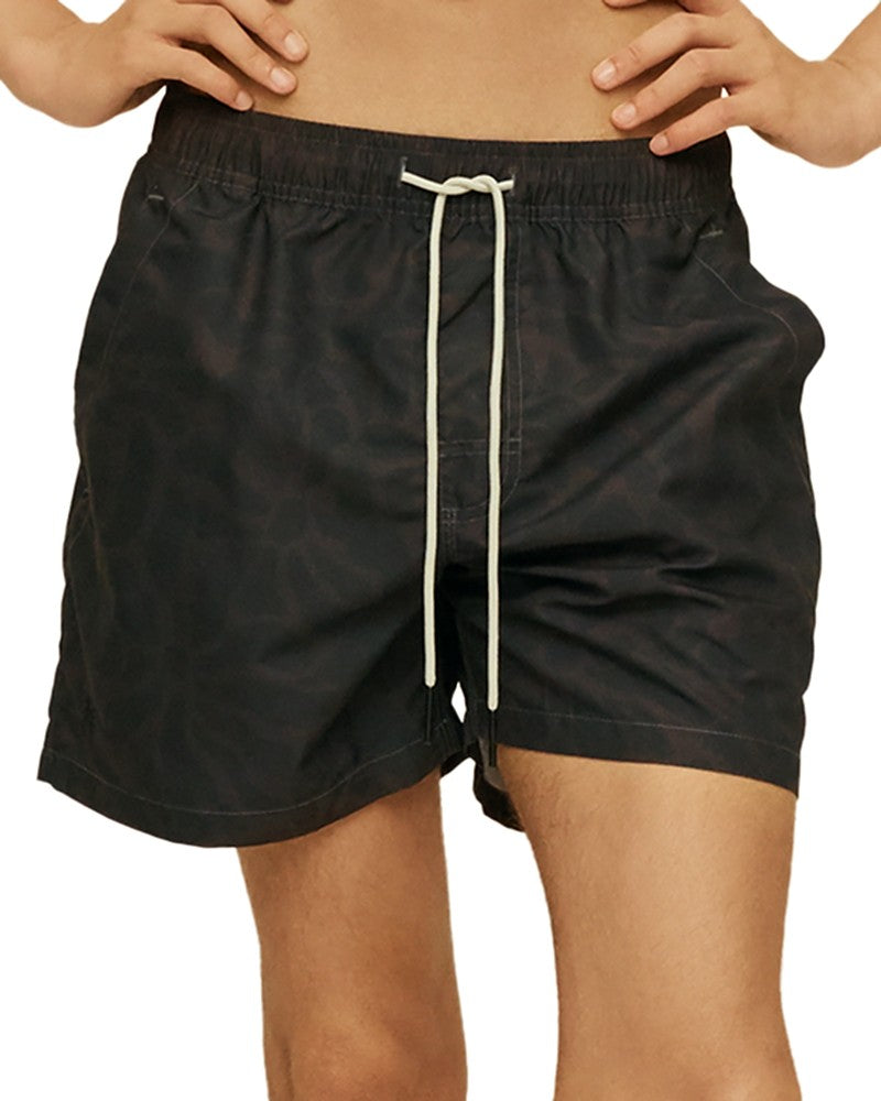 Oas Blossom Mens 4.3" Swim Shorts Brown XXL