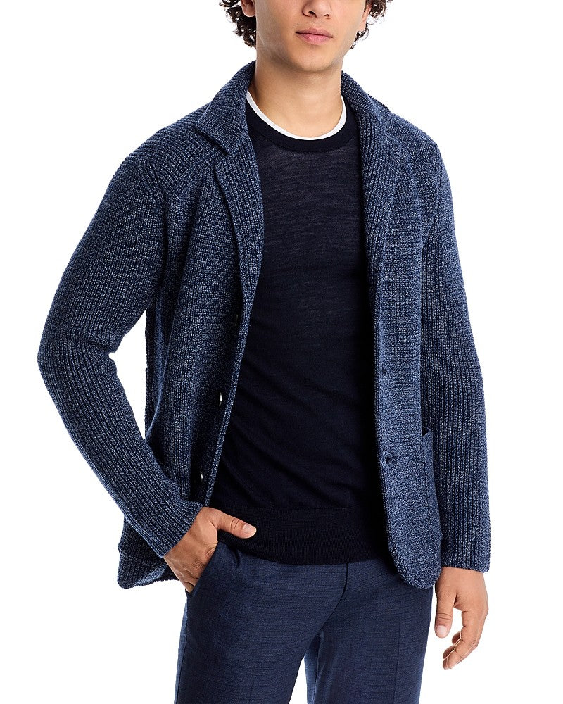 Maurizio Baldassari Men Regular fit Brenta Cardigan Sweater Jacket 52 US 42 Blue