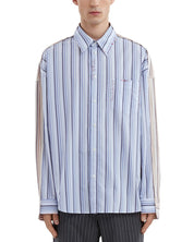 Marni Mens Regular Fit Long Sleeve Button Up Shirt XL Blue