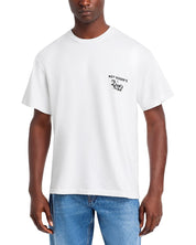 Roy Roger's X Dave's New York Industrial Print Graphic T-Shirt White Black Large