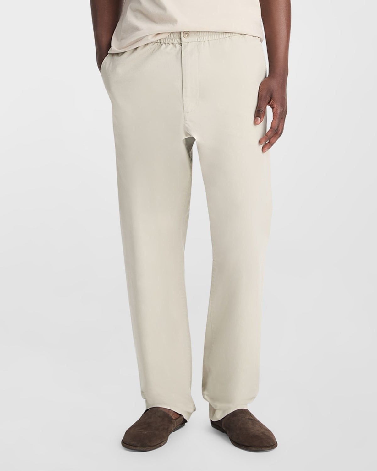 Vince Mens Relaxed Fit Casual Beach Pants XXL  Beige Solid