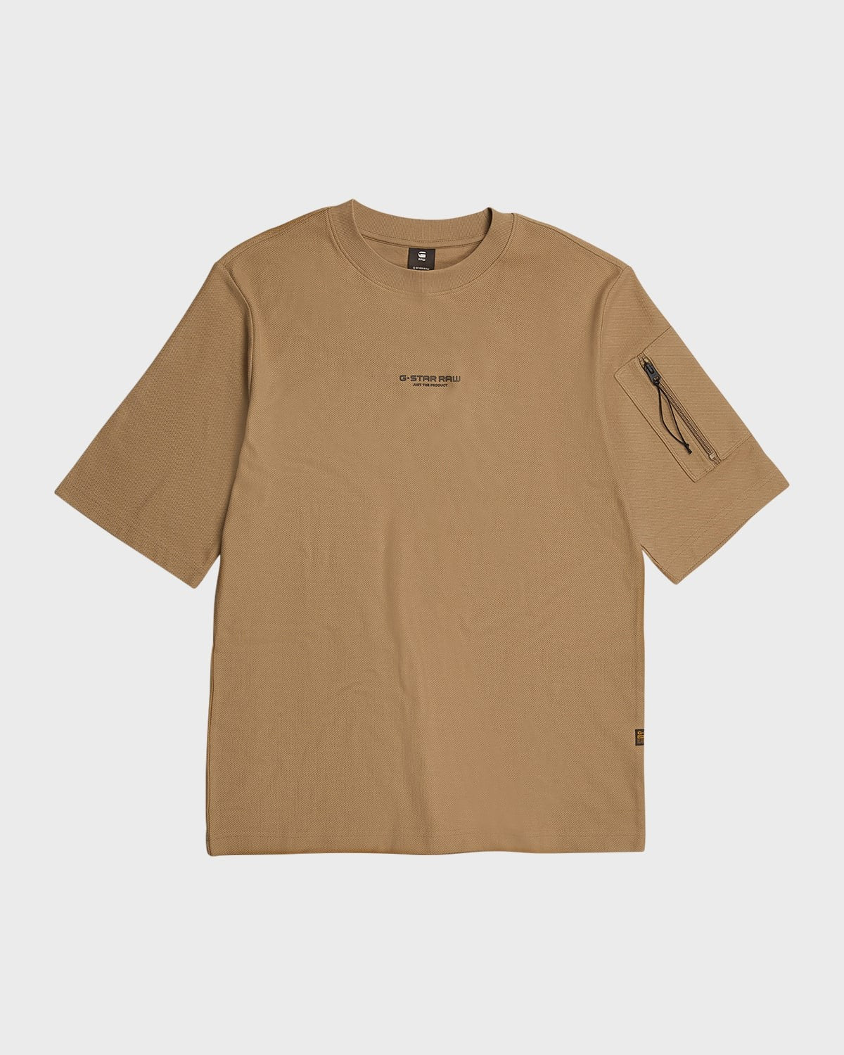 G-star Raw Mens Regular fit Short Sleeve T-Shirt Shirt Small Brown Solid