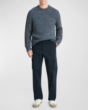 Vince Mens Herringbone Cargo Pants Blue 30 x 30