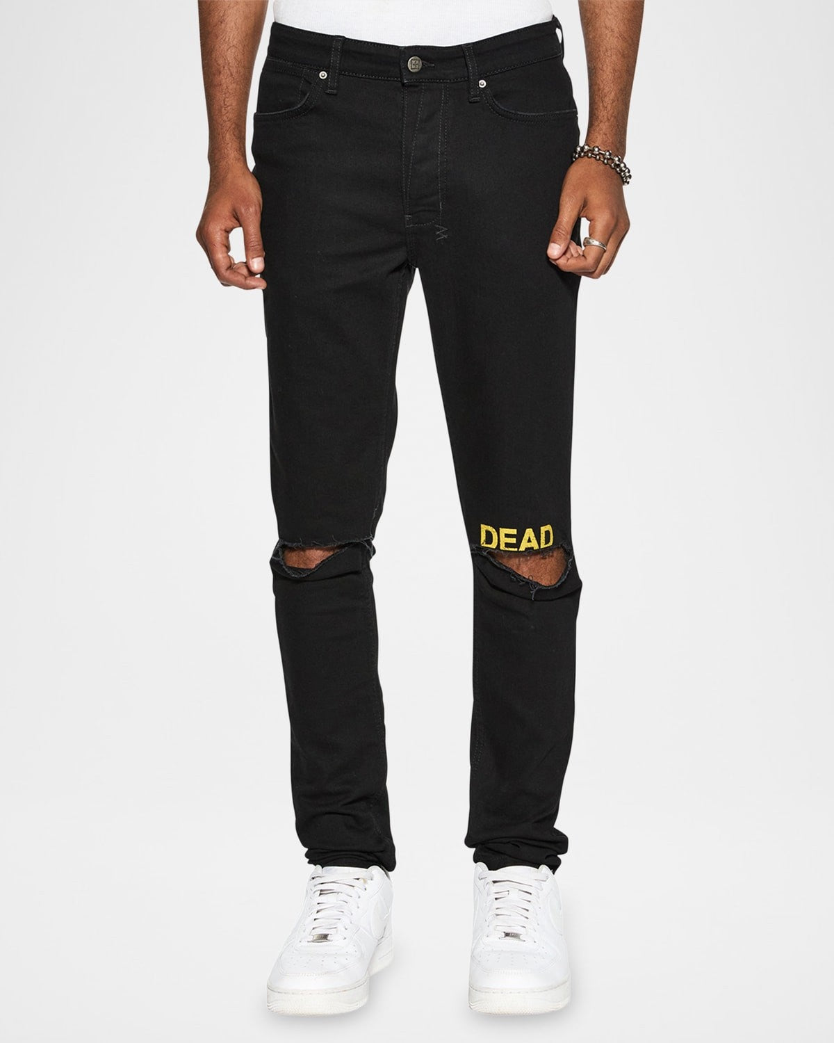 Ksubi Mens Van Winkle Laid Back Dead Skinny Jeans Size 31 / 32 Black