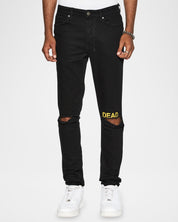 Ksubi Mens Van Winkle Laid Back Dead Skinny Jeans Size 31 / 32 Black