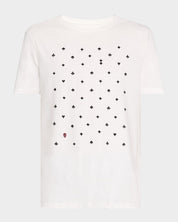 John Varvatos Mens Regular Fit Short Sleeve T Shirt Medium White Geometric