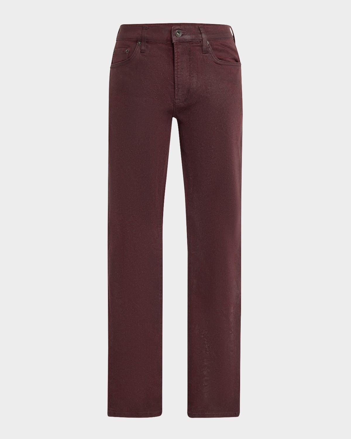 John Varvatos Men's Slim Fit Coated Denim Jeans Red 34 x 31