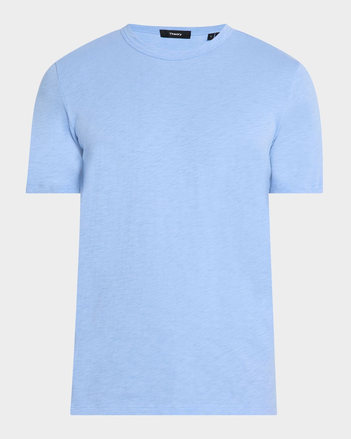 Theory Mens Classic fit Short Sleeve Crewneck T-Shirt Shirt Large Blue Solid