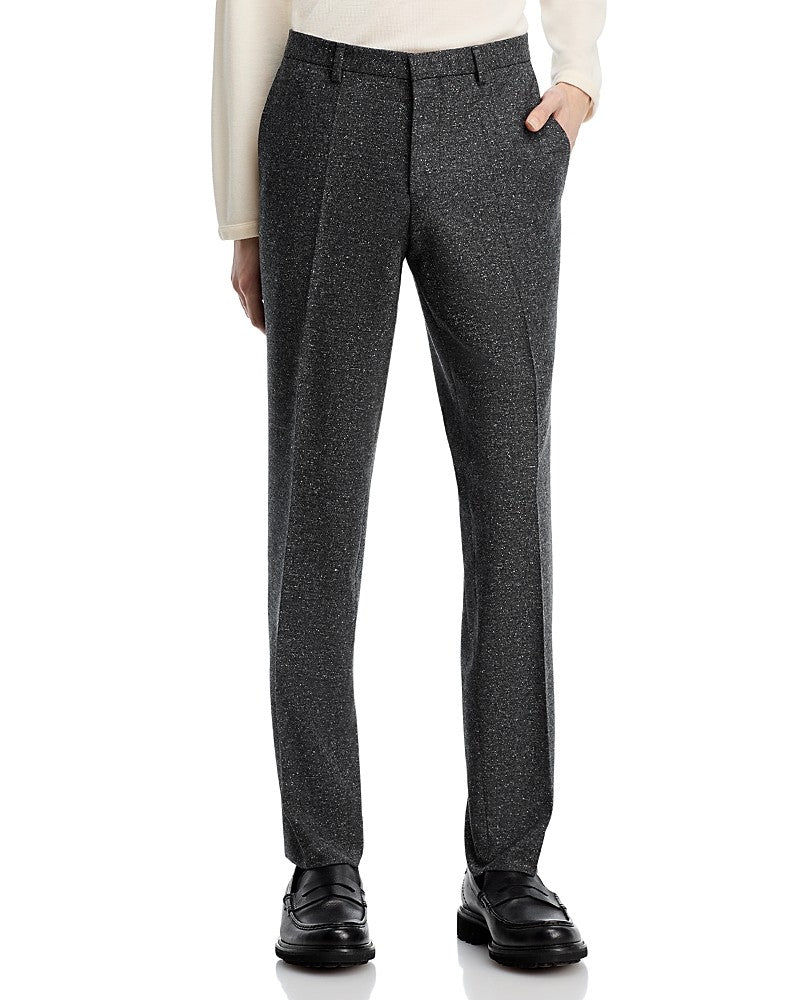 Hugo Boss Mens Extra-Slim fit Dress Pants 38 / 32 Dark Grey Stretch